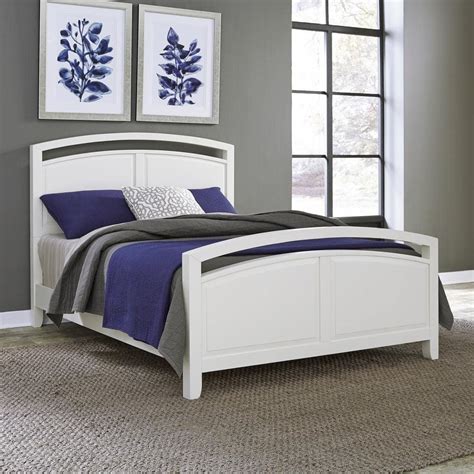 Home Styles Newport White Queen Bed Frame-5515-500 - The Home Depot