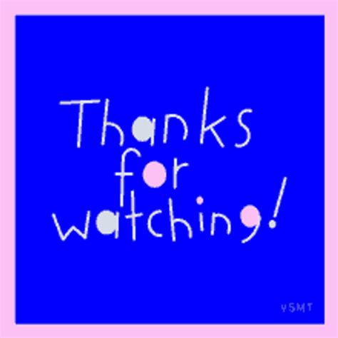 Thank You For Watching Cute Animation GIF | GIFDB.com