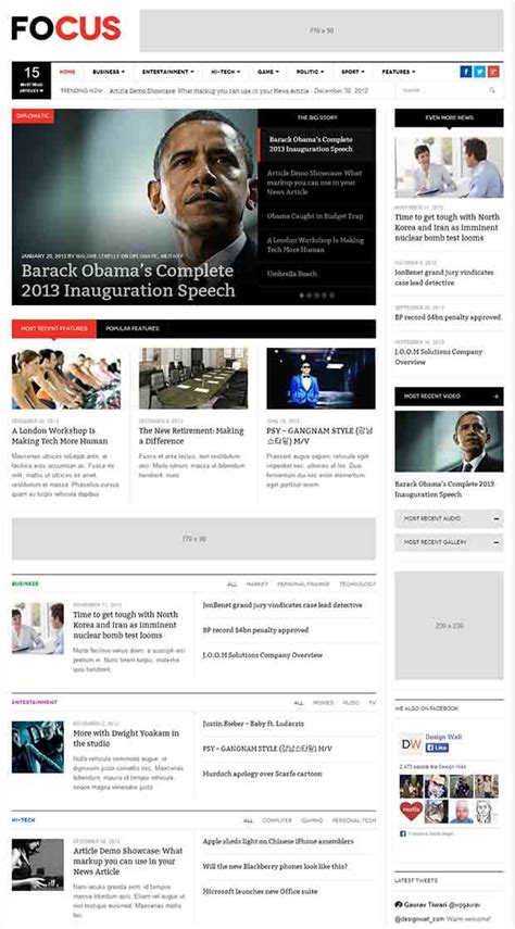 20+ Best Premium News Website Templates