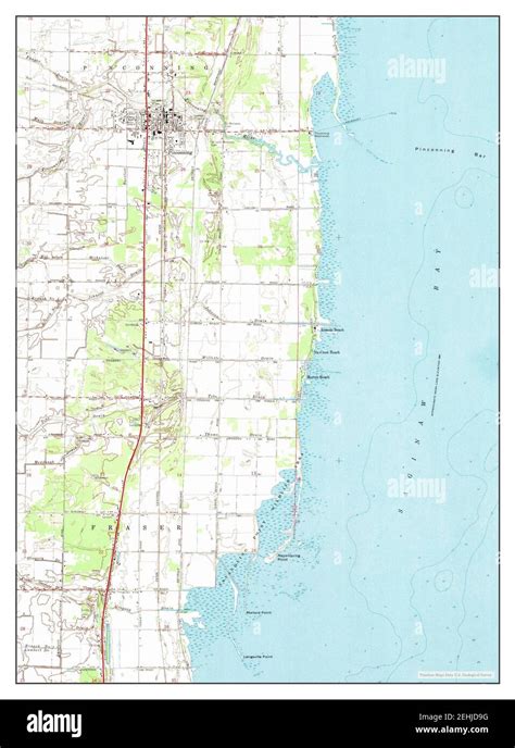 Pinconning, Michigan, map 1967, 1:24000, United States of America by Timeless Maps, data U.S ...