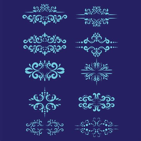 Set ornaments drawing 2642662 Vector Art at Vecteezy