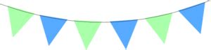 Green Blue Bunting Clip Art at Clker.com - vector clip art online ...