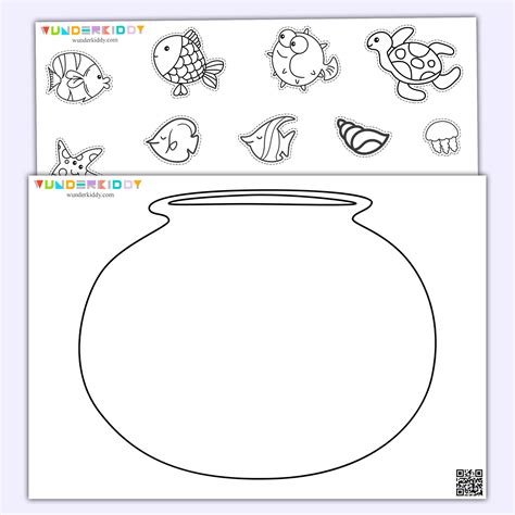 Free Printable Fish Bowl Craft Template for Kindergarten