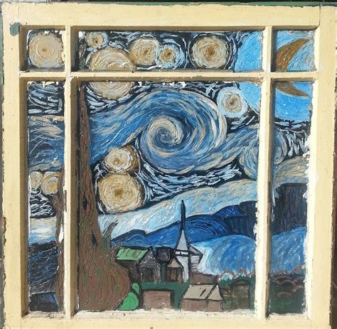 Van Gogh's window view Painting by Erica White - Fine Art America