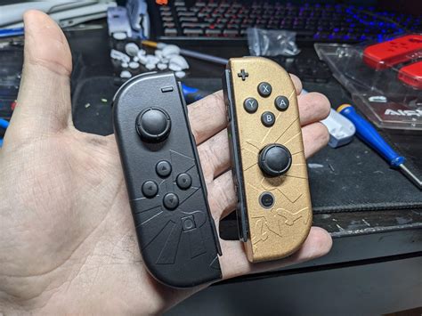 [All] [OC] I made some custom Zelda joy cons with a 3D emboss and a more classic color scheme ...