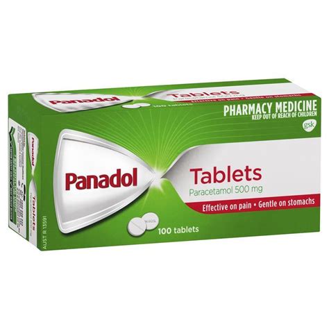 Panadol 500mg 100 Tablets - Chemist Warehouse