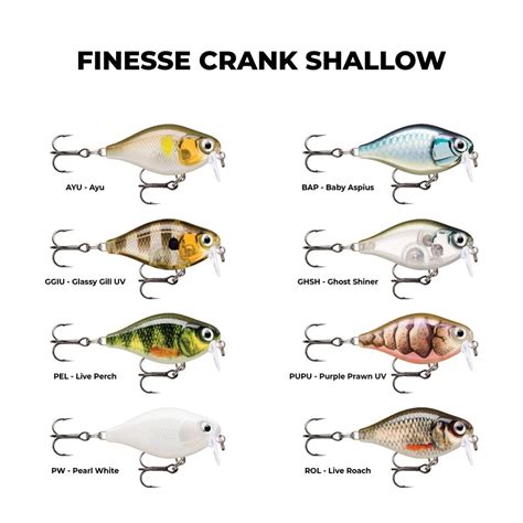 3.5cm Rapala X-Light Crank Shallow Runner Fishing Lure - Finesse Crankbait Lure