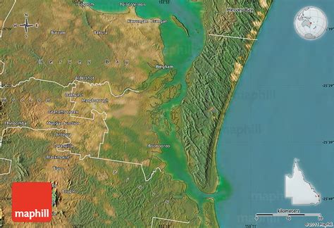 Satellite Map of Maryborough