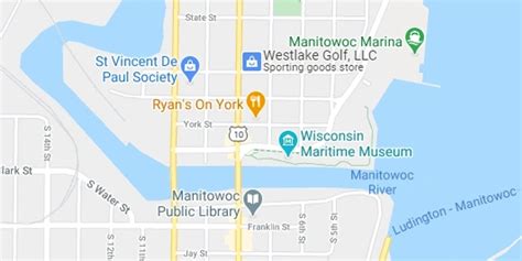 Downtown Manitowoc Map