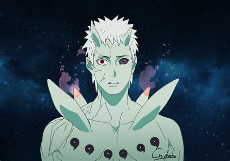 Obito Uchiha Six paths - Naruto Shippuden | Uchiha, Naruto sketch ...