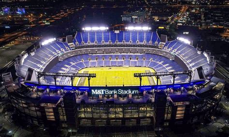 Late night drone shot of the stadium tonight : r/ravens