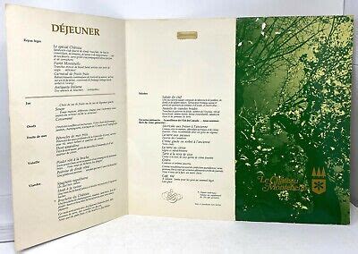 1970S FAIRMONT LE Château Montebello Hotel Restaurant Menu Montreal Quebec £57.83 - PicClick UK