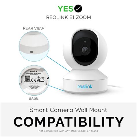 Wall Mount for Reolink E1 Zoom Security Camera - Easy to Install Adhes - Brainwavz Audio