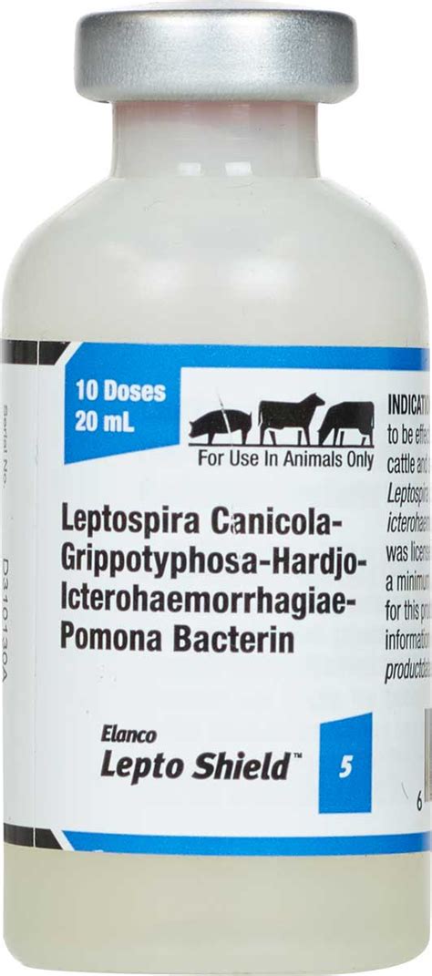 Lepto Shield 5 Cattle & Swine Vaccine 10 ds - Item # 36693