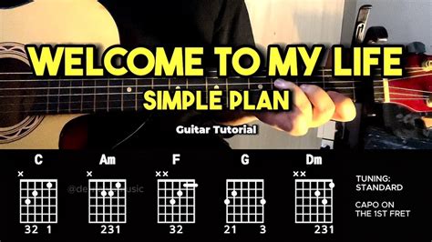 Welcome To My Life - Simple Plan | Easy Guitar Chords Tutorial For ...