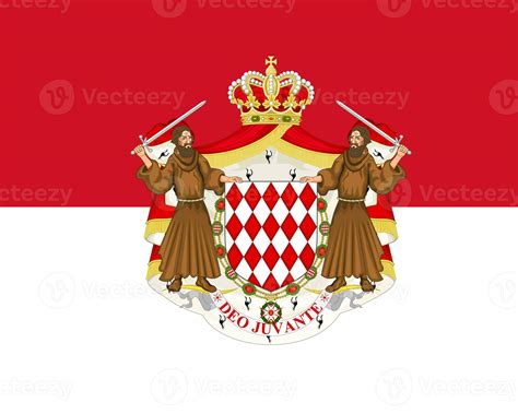 The official current flag and coat of arms of the Principality of ...