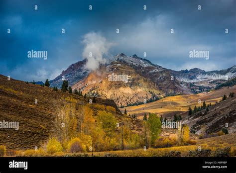 Boulder Mountains near Ketchum Idaho Fall Colors Stock Photo - Alamy