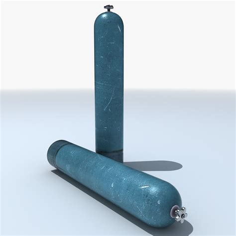 Pressurised Gas Cylinder Canister 3d Model