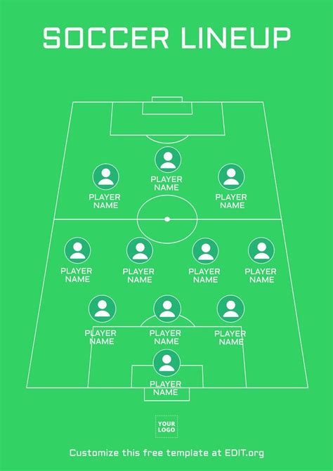 Soccer Lineup Template