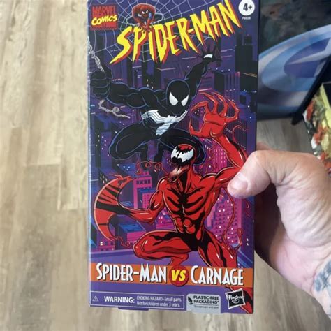MARVEL LEGENDS VHS Spider-Man Symbiote Carnage Comics 2-Pack retro ready to ship $85.00 - PicClick