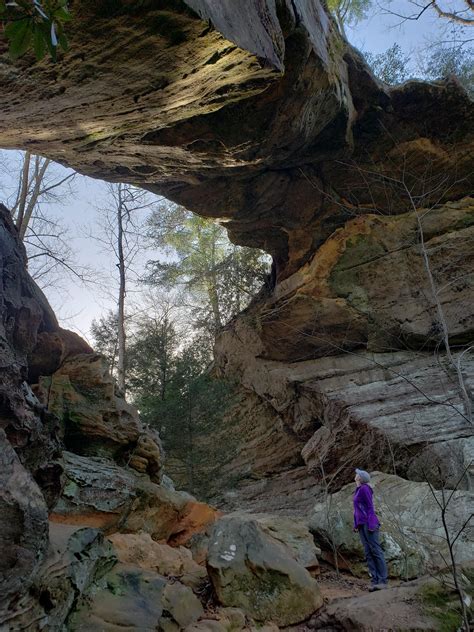 Hiking on a rare but beautiful 70° December day here in the Red River Gorge. : r/hiking