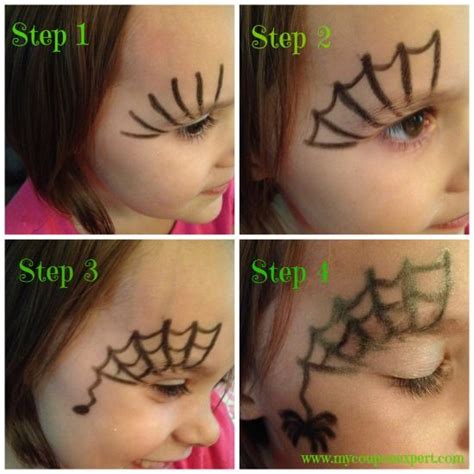 Face Painting Friday: DIY Spider Web Halloween Face Painting | Halloween makeup for kids ...