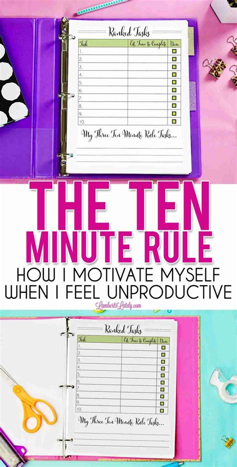 The Ten Minute Rule: How I Motivate Myself When I Feel Unproductive ...