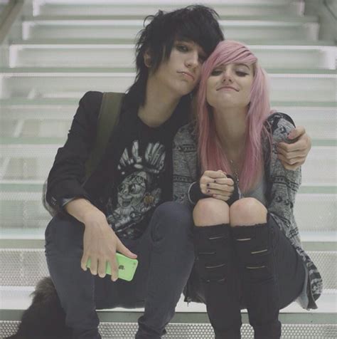 Johnnie Guilbert // Alex Dorame Cute Emo Couples, Emo Guys, Scene Emo, Scene Kids, Scene Hair ...