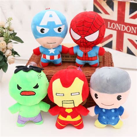 Avengers Marvel Plush Toy Dolls Captain America Spider man Hulk Batman ...