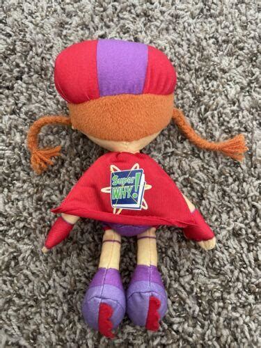 PBS Super Why WONDER RED 8" Plush by Learning Curve 2008 CLEAN NICE ...