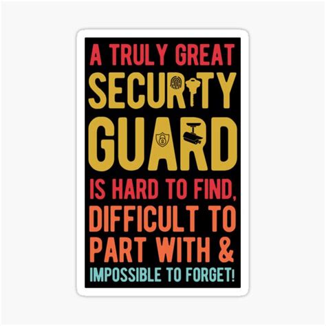 "Funny Security Guard" Sticker for Sale by artworkbyrihen | Redbubble