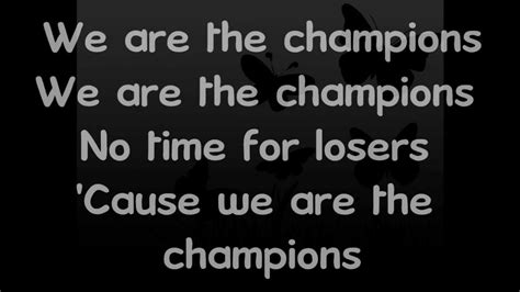 We Are The Champions || Lyrics - YouTube