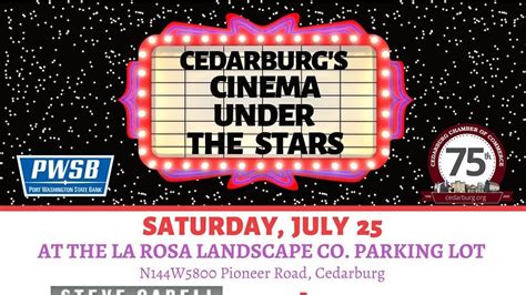 OED on Twitter: "Tickets on sale now for Cedarburg's Cinema Under the ...