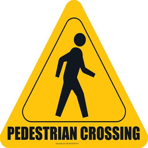 Printable Pedestrian Safety Signs