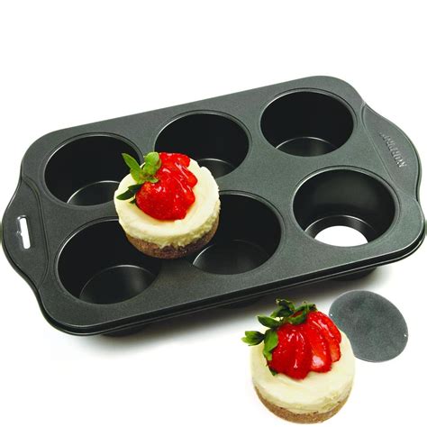 Norpro Nonstick 6 Cup Small Mini Cheesecake Muffin Cupcake Tart Quiche Pan New >> Additional ...