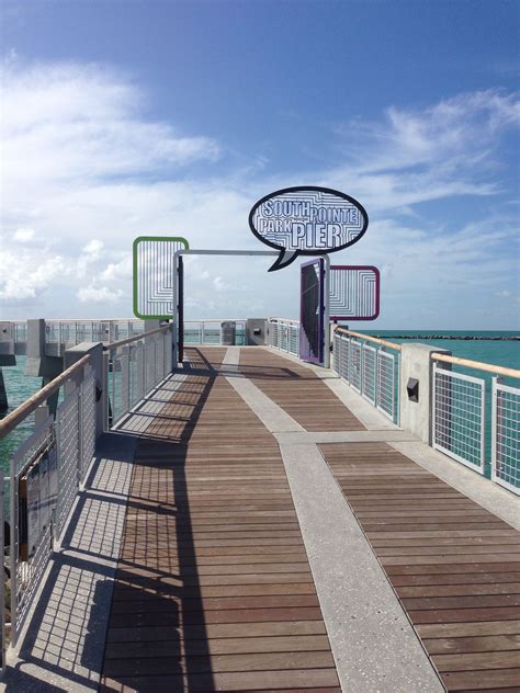 New South Beach Pier in South Pointe Park Miami Beach, Miami Fl, South Beach, Fun Travel, Travel ...