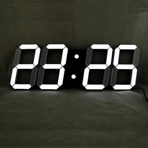 Remote Control Large LED Digital Wall Clock Modern Design Home Decor 3d ...