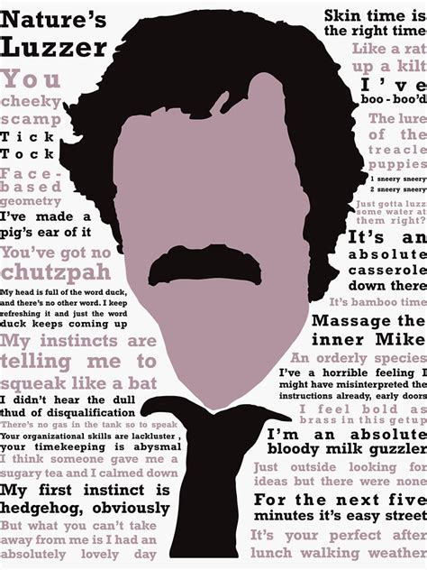 "Mike Wozniak Taskmaster Quotes" Sticker by meghankozal | Redbubble