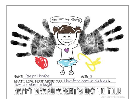 Printable Grandparents Day Invitation Template