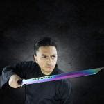 Titanium Finish Kunai Ninja Sword - Fantasy Weapons - Ninja Sword with ...