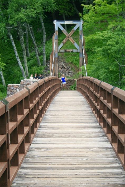 Suspension Bridge in Black River Harbor UP Michigan | Best background images, Photo background ...