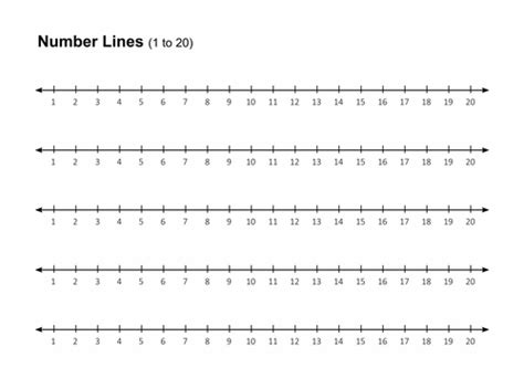 Number line 1-20 | Teaching Resources