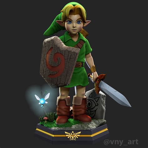 Ocarina Of Time Link Download Free 3d Model By 1 Clic - vrogue.co