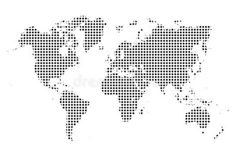 World Map. World Map Dots. Pop Art Style Background Stock Vector ...