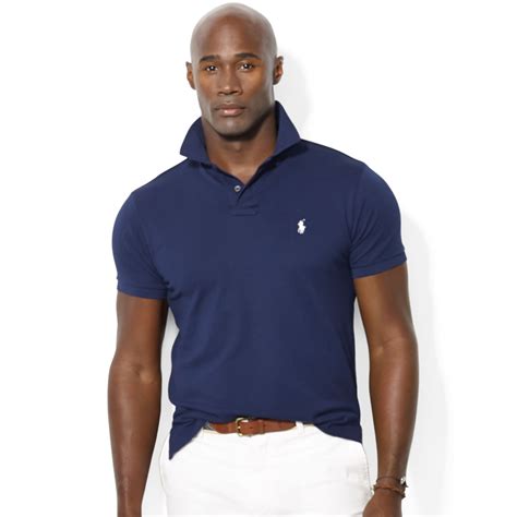 Polo Ralph Lauren Mens Classic Fit Big and Tall Mesh Polo Shirt Shirts ...