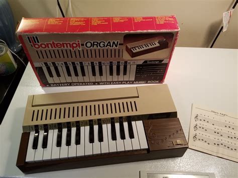 Vintage Bontempi B2 Organ Keyboard Classic Kids Toy w/Box & partial manual-Works #Bontempi ...