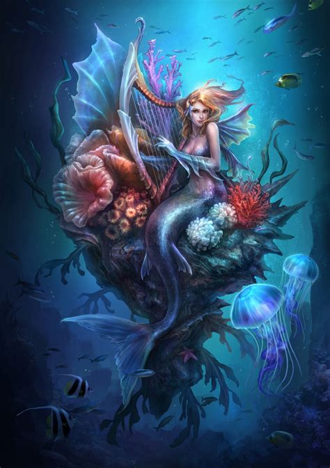 Fantasy Art: Mermaid - 2D Digital, FantasyCoolvibe – Digital Art