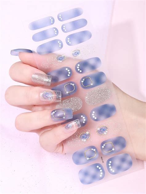 1sheet Ombre Nail Sticker & 1pc Nail File | Ombre nails, Nail stickers ...