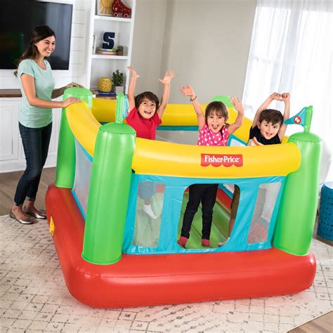 Fisher-Price Bouncesational Bounce House with Built-in Pump - Walmart.com - Walmart.com