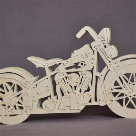 Motorcycle Puzzle - Etsy